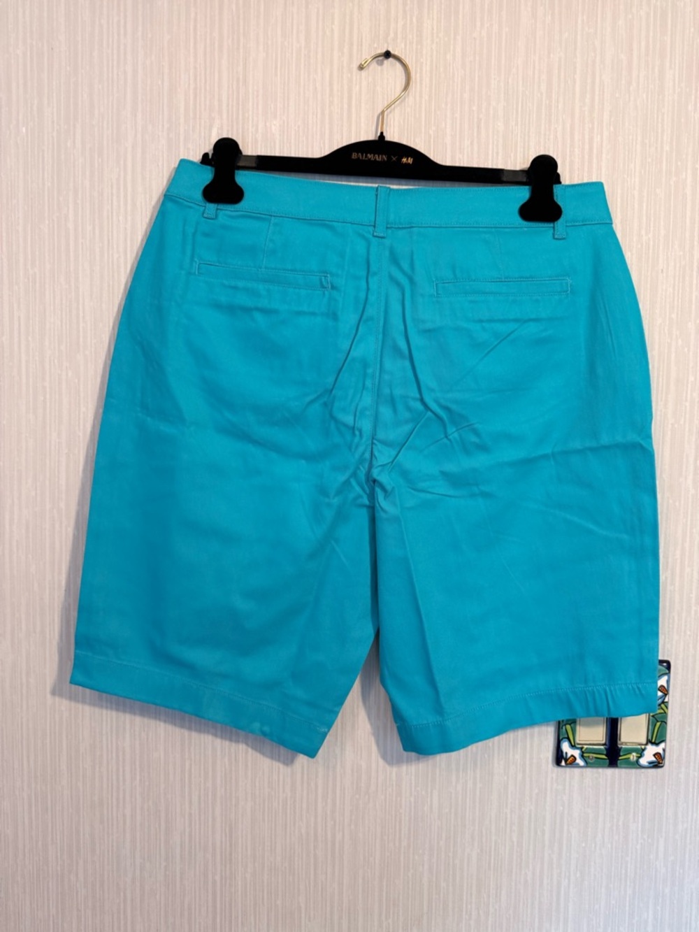 St. John's Bay Teal Bermuda Shorts - Picture 5 of 5